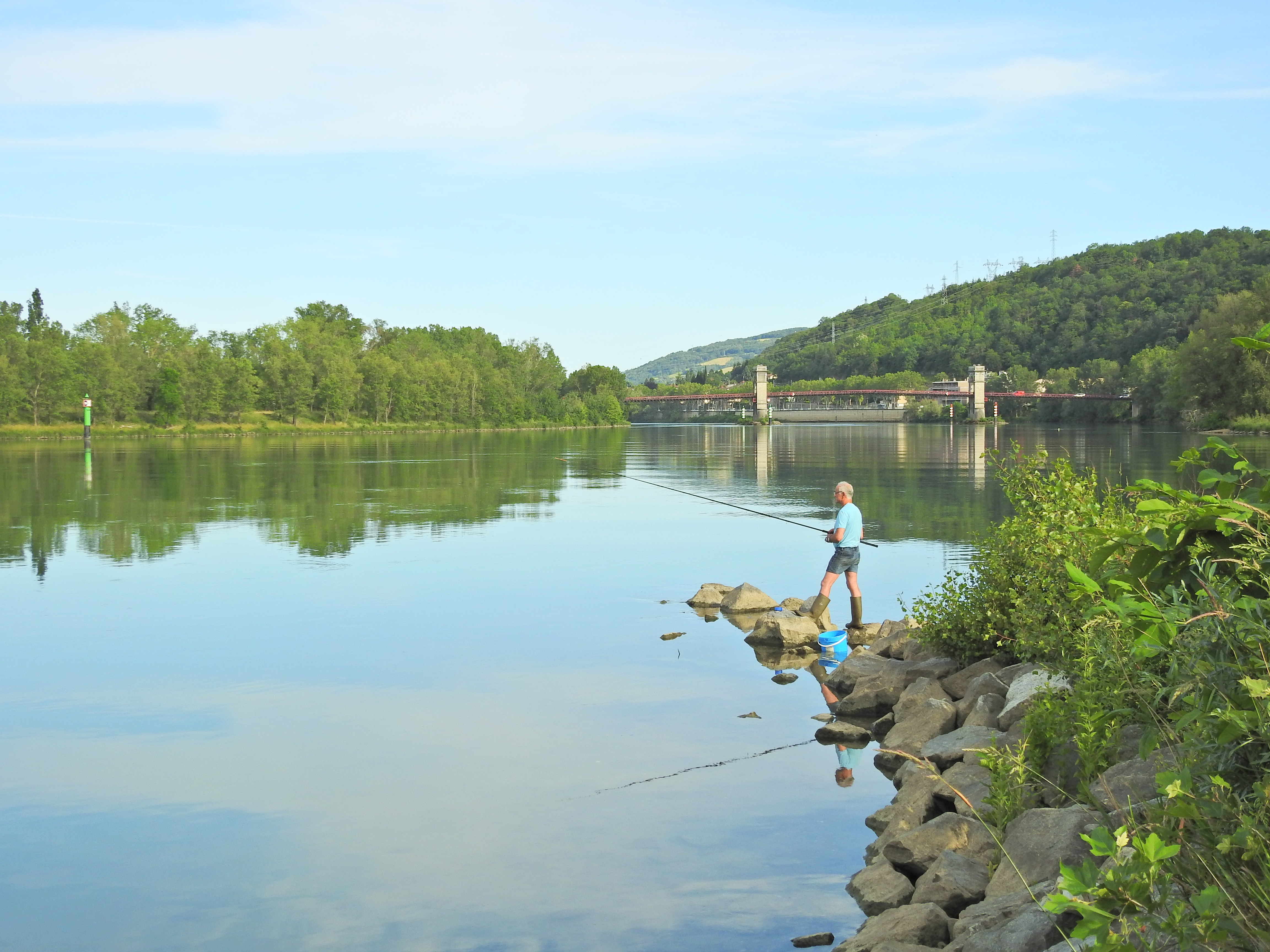 Photo de pêcheur à Givors